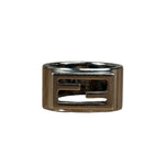 Fendi Vintage Silver Baguette Band Ring