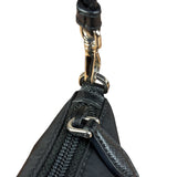 Prada Black Leather Trim Tessuto Nylon Pochette