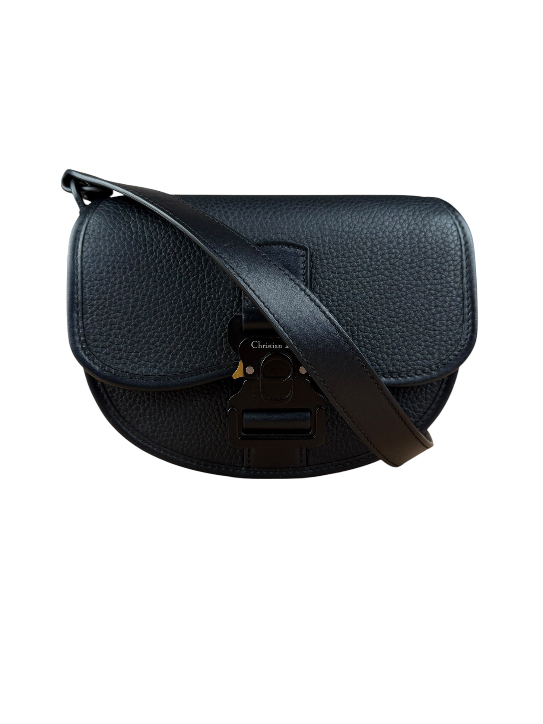 Christian Dior Black Leather Gallup Mini Shoulder Bag