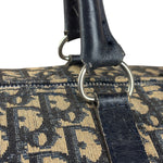 Christian Dior Vintage Navy Blue Trotter Boston Bag