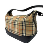 Burberry Haymarket Check Shadow Horse Canvas Shoulder Bag
