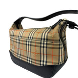 Burberry Haymarket Check Shadow Horse Canvas Shoulder Bag