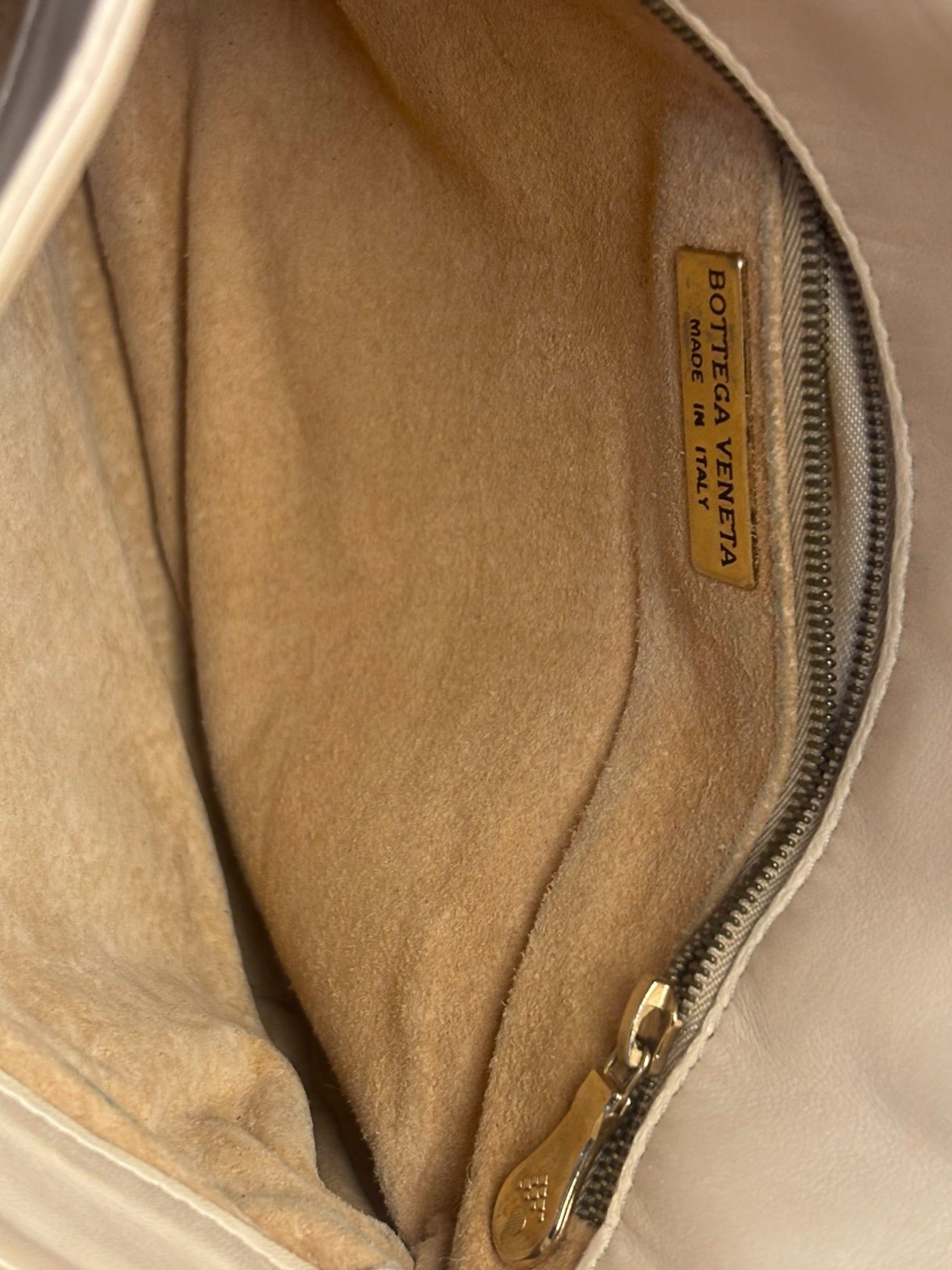 Bottega Veneta Vintage Beige Intrecciato Crossbody