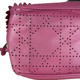 Christian Dior Purple Ruffle Leather New Lock Flap Bag
