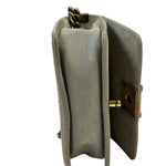 Chanel Grey Suede Beaded Pearl/Bead Boy Flap 2014