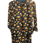 Christian Dior Black Floral Pattern Two-Piece Set