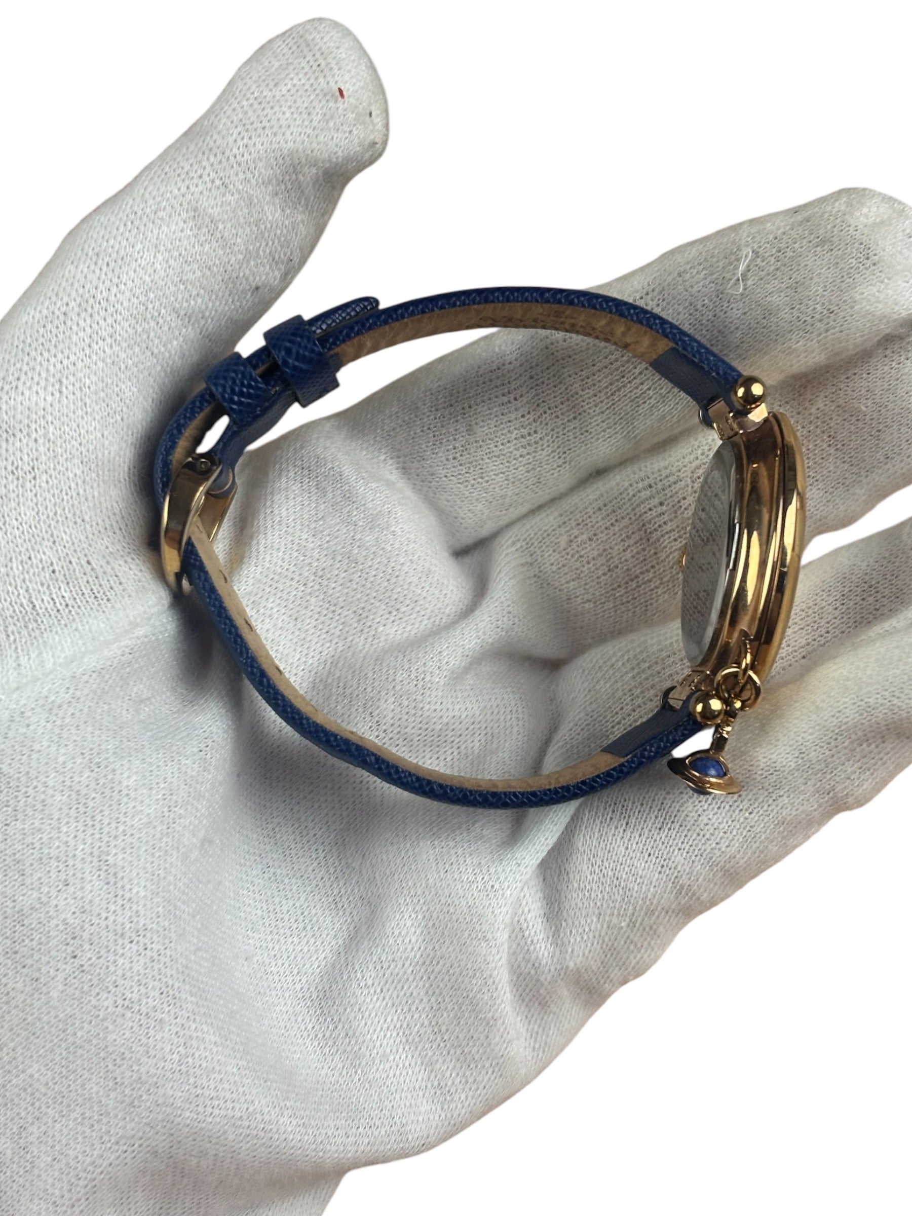 Vivienne Westwood Vibrant Blue/Rose Gold Orb Pop VV006RSBL