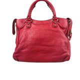 Balenciaga Red Calfskin Rouge Le City Bag
