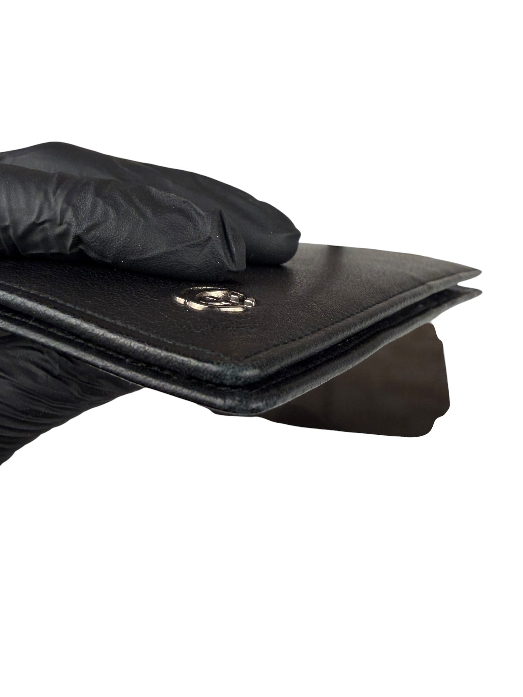 Gucci GG Black Leather Marmont Long Wallet