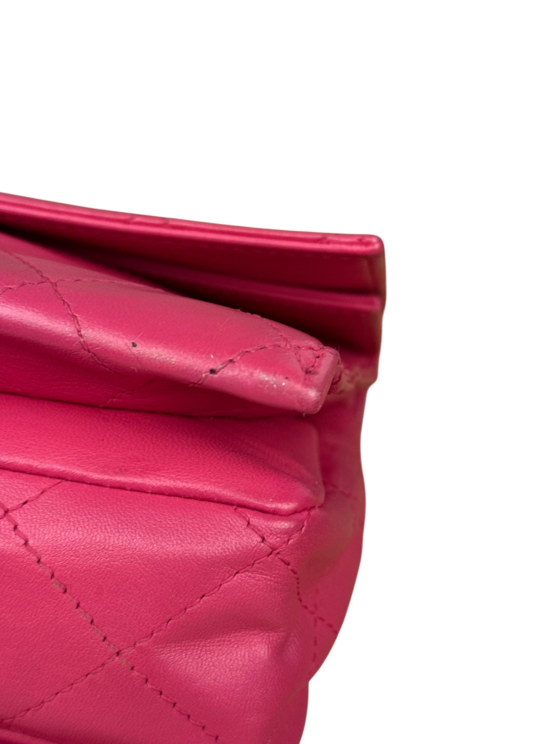 Chanel Pink Quilted Leather Accordion Flap Bag 2014