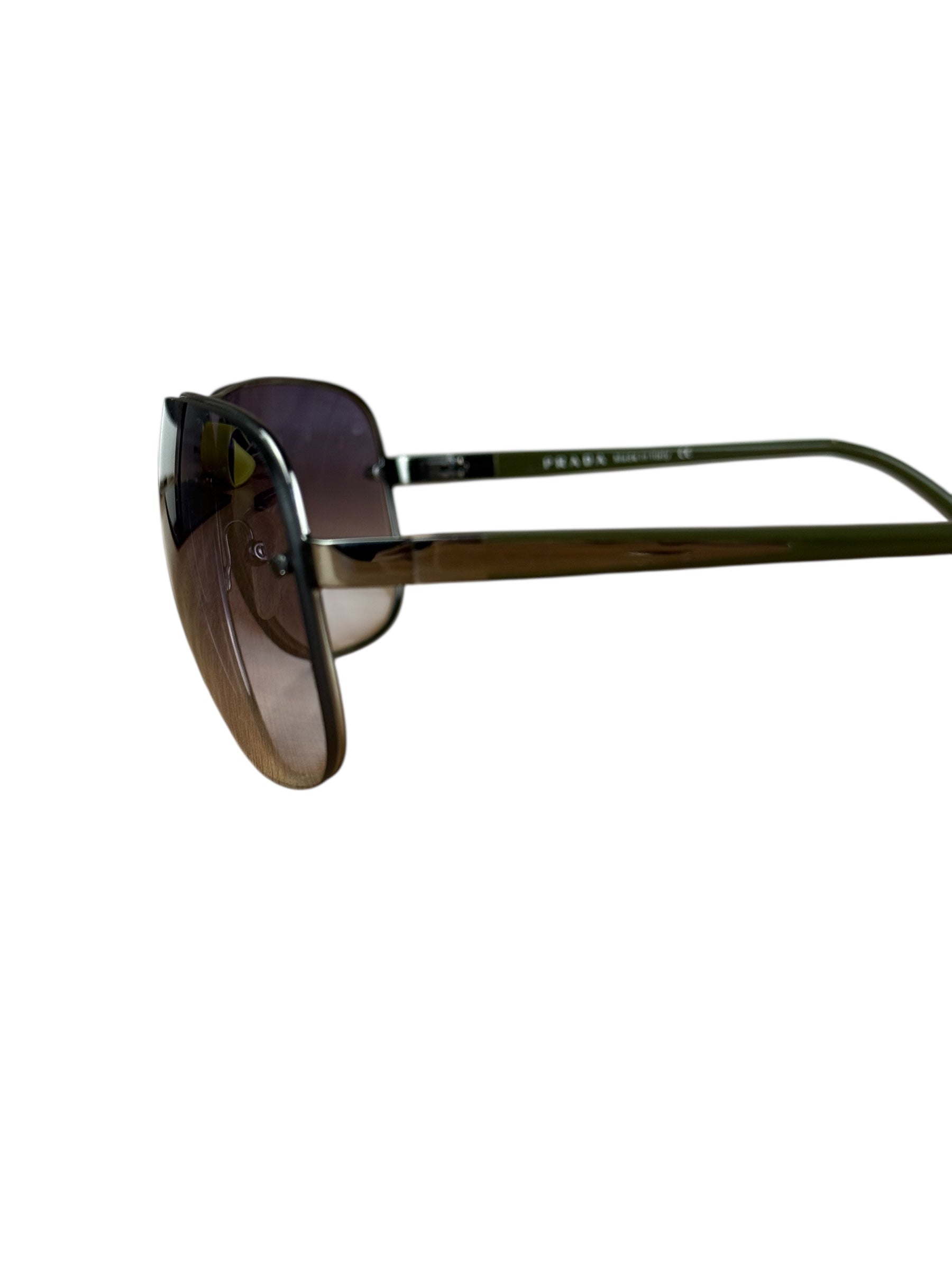 Prada Vintage Frameless Purple Tinted Sunglasses