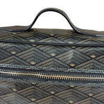 Metier Brown Leather Long Haul Toiletry Bag