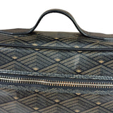 Metier Brown Leather Long Haul Toiletry Bag
