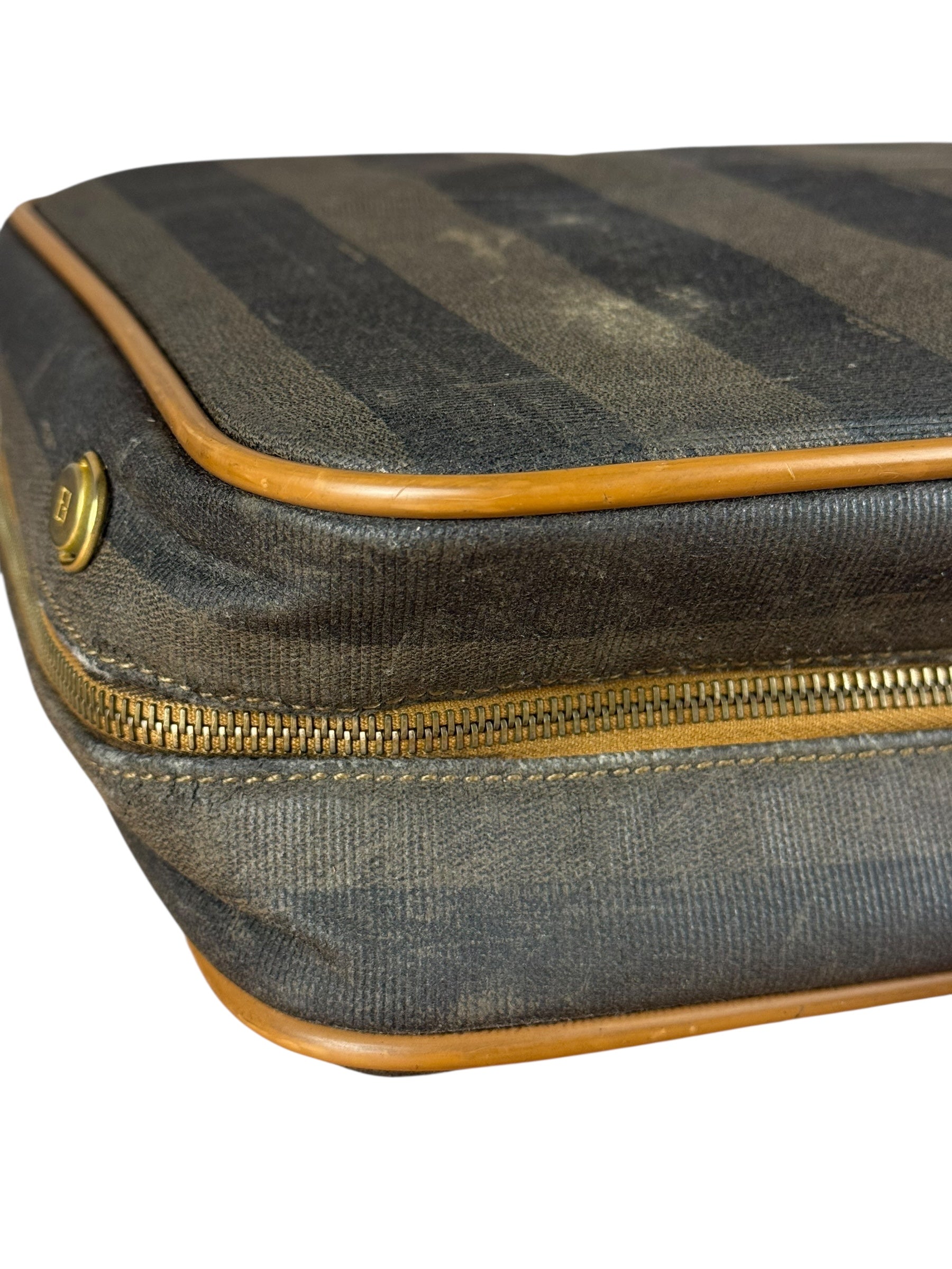 Fendi FF Vintage Striped Briefcase
