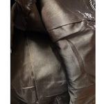 Vintage Black Collar Mink Fur Trim Jacket