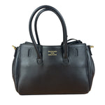 Balenciaga Black Leather Mini Bel Air Carry All Two-Way Bag