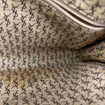 Yves Saint Lauren Vintage Gray Giraffe Printed Leather Clutch