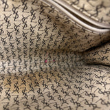Yves Saint Lauren Vintage Gray Giraffe Printed Leather Clutch