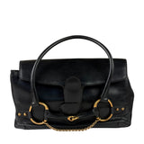 Gucci Vintage Black Horsebit Flap Bag