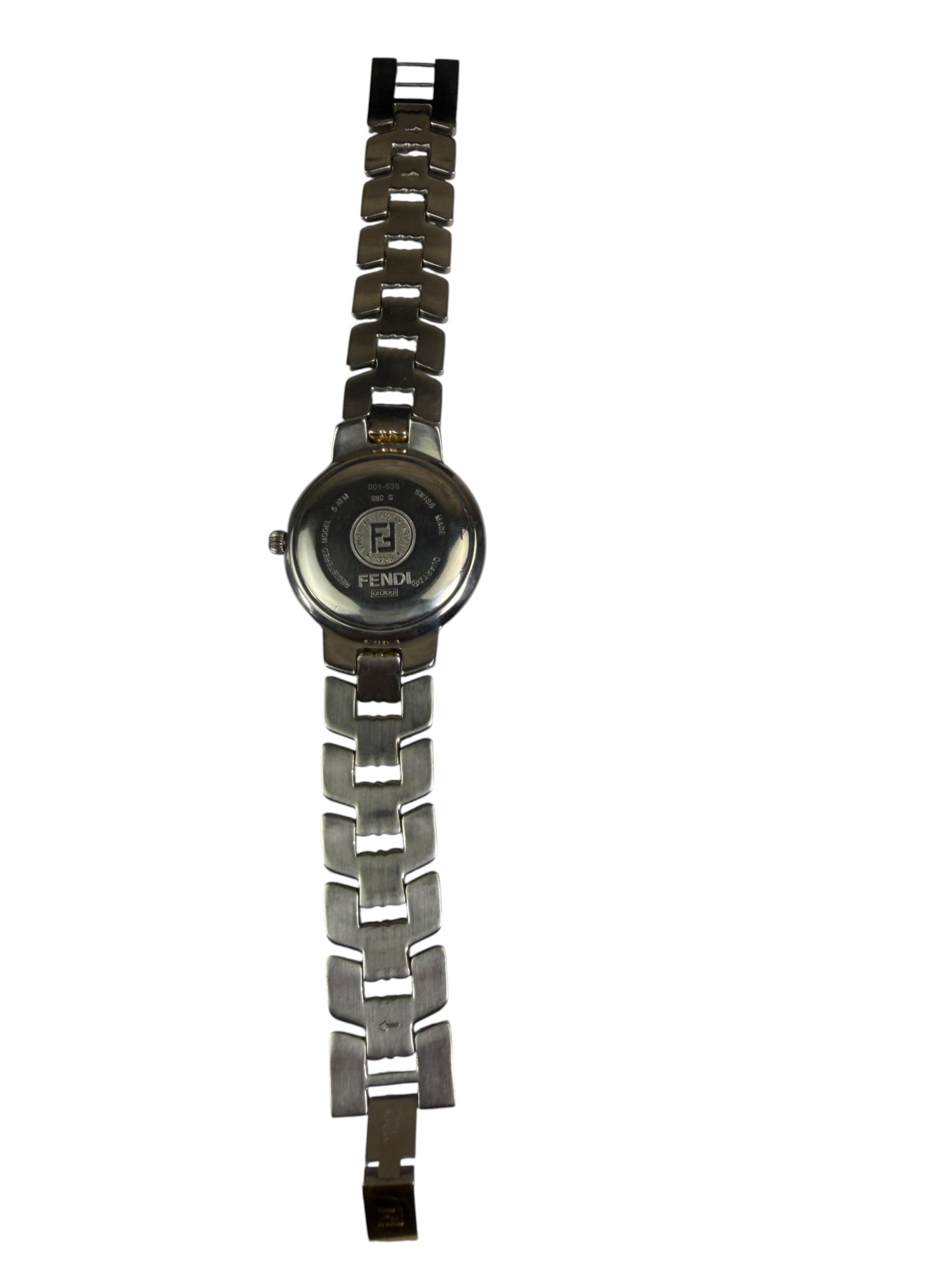Fendi 2tone White Roman Numeral Dial