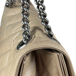 Balenciaga Beige Calfskin Crush Chain Bag