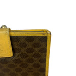 Celine Vintage Brown Macadam Bifold Kisslock Wallet
