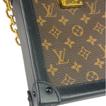 Louis Vuitton Black Monogram Vertical Trunk Pochette