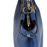 Fendi Navy Leather Peekaboo Micro Two-Way Bag