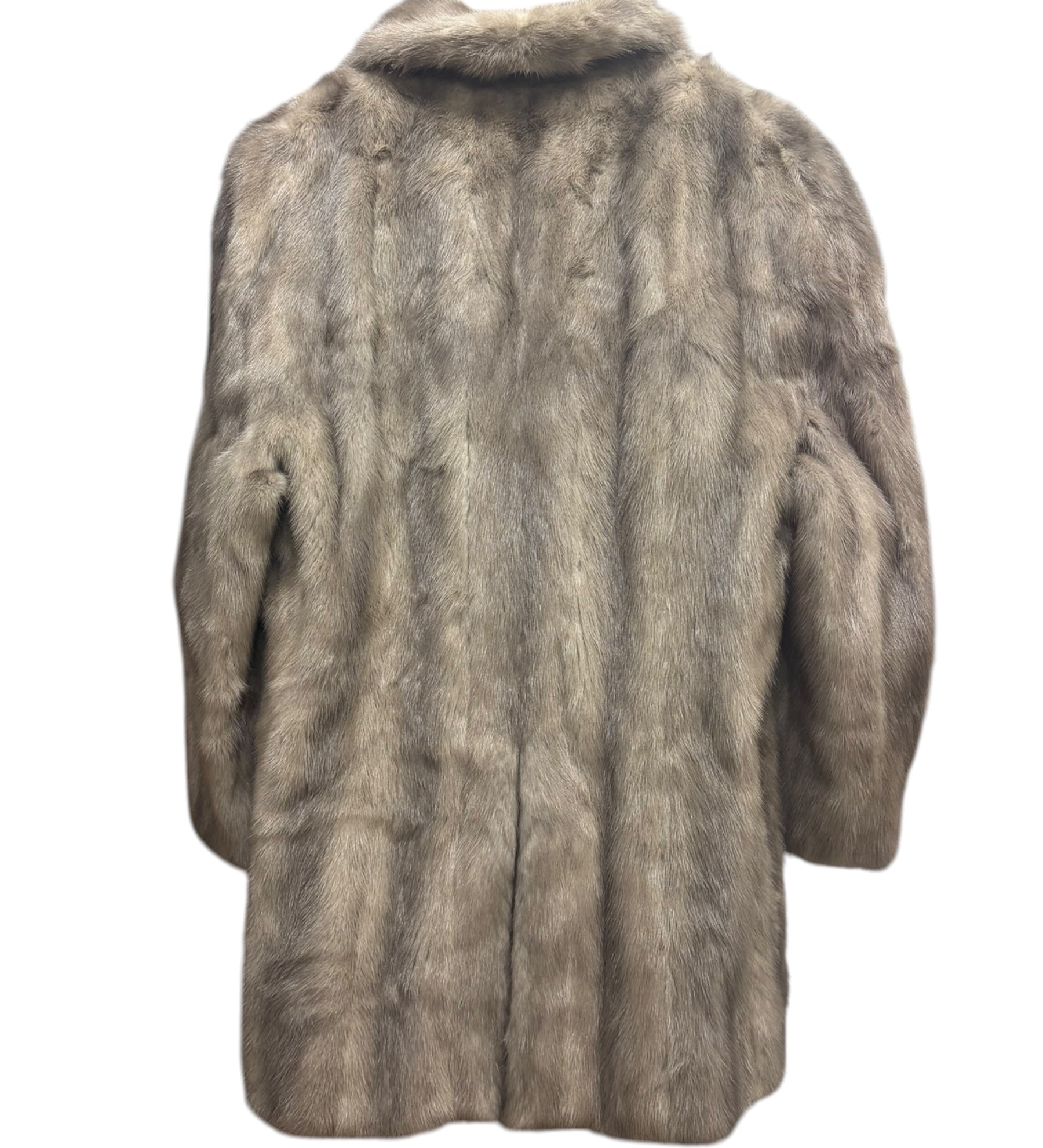 Vintage Koslouis Light Grey Mink Fur Coat