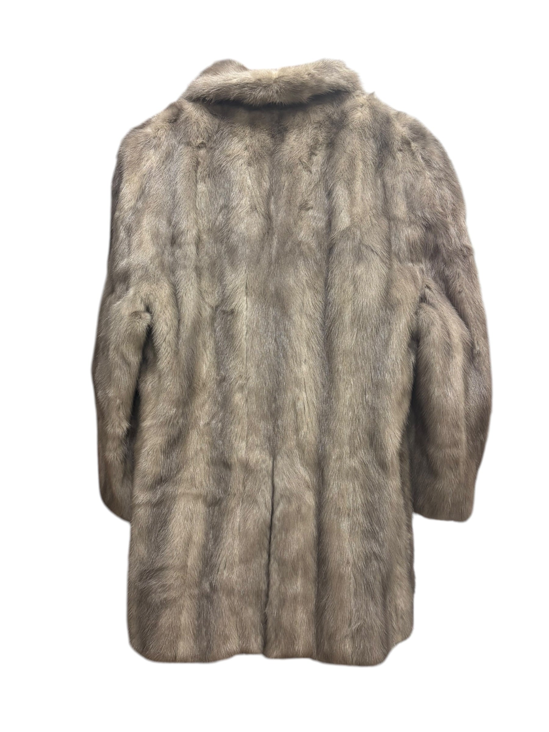 Vintage Koslouis Light Grey Mink Fur Coat