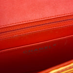 Chanel Mini Square Classic Striped Patent Single Flap Bag 2013