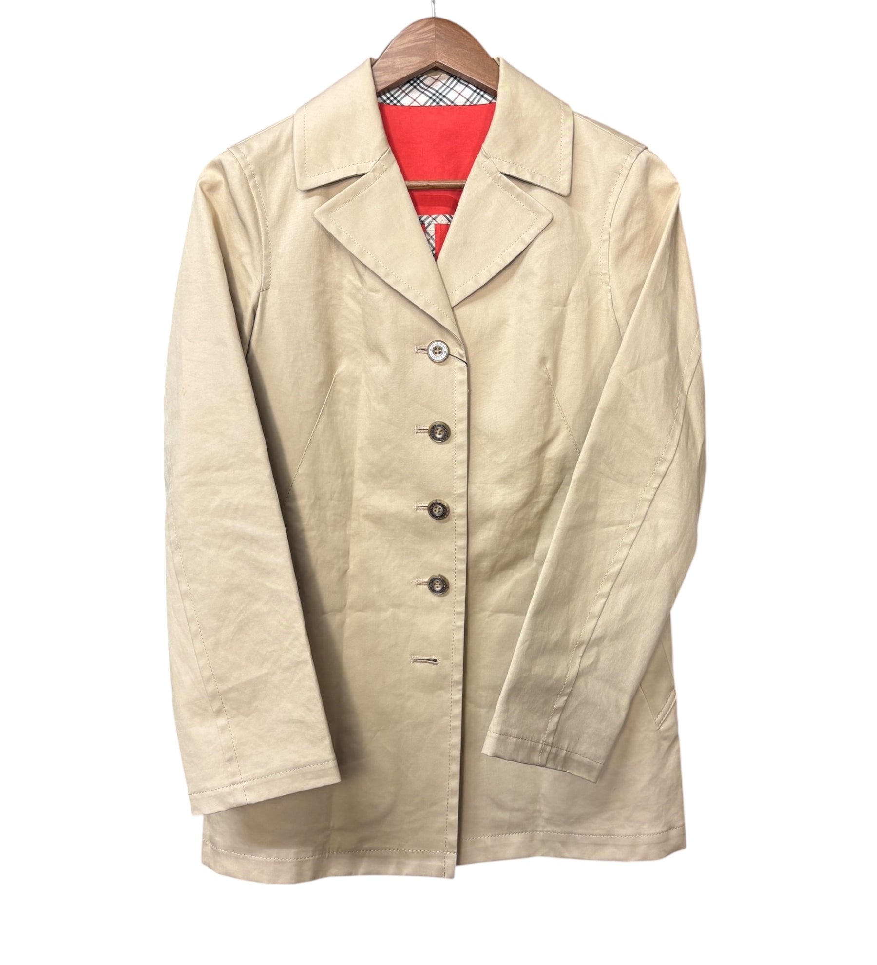 Burberry Vintage Khaki Short Trench
