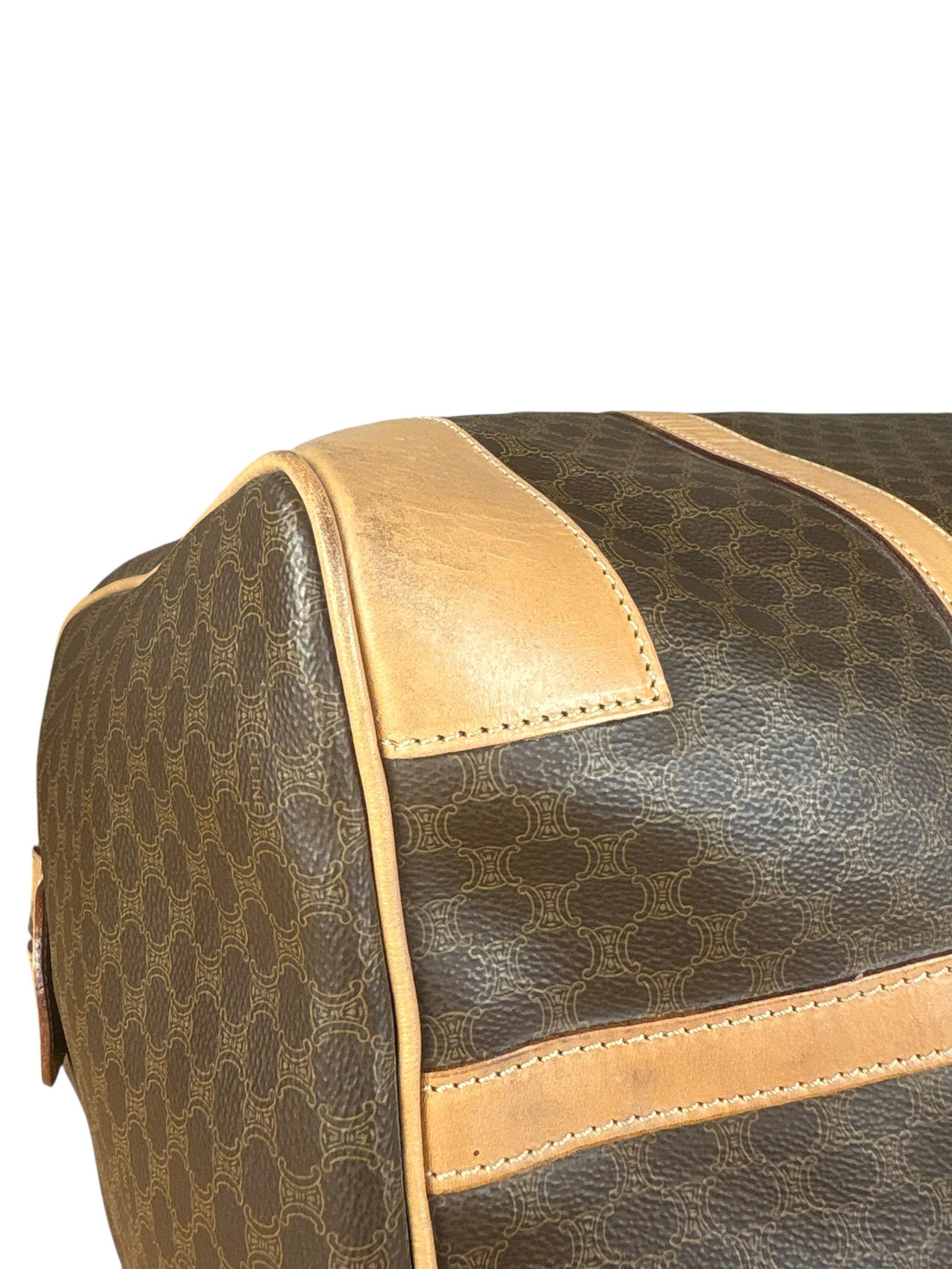 Celine Vintage Macadam Boston Bag