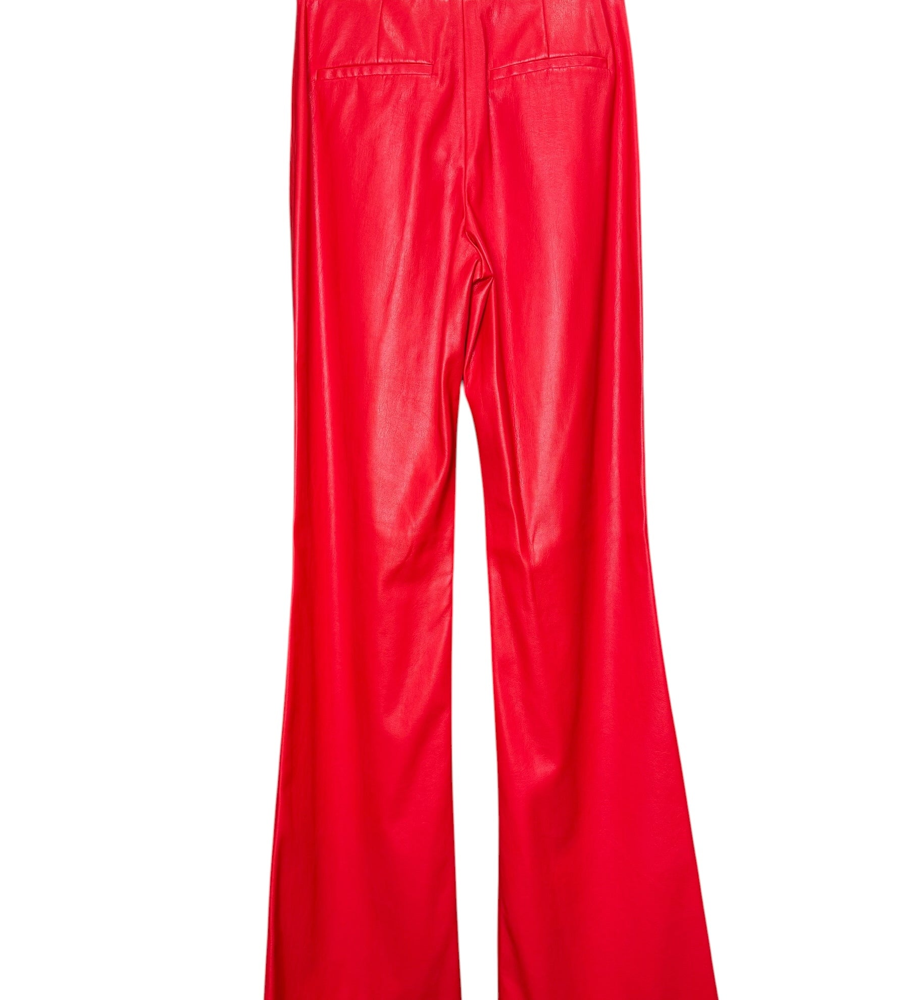 Alice & Olivia Red Leather Pants