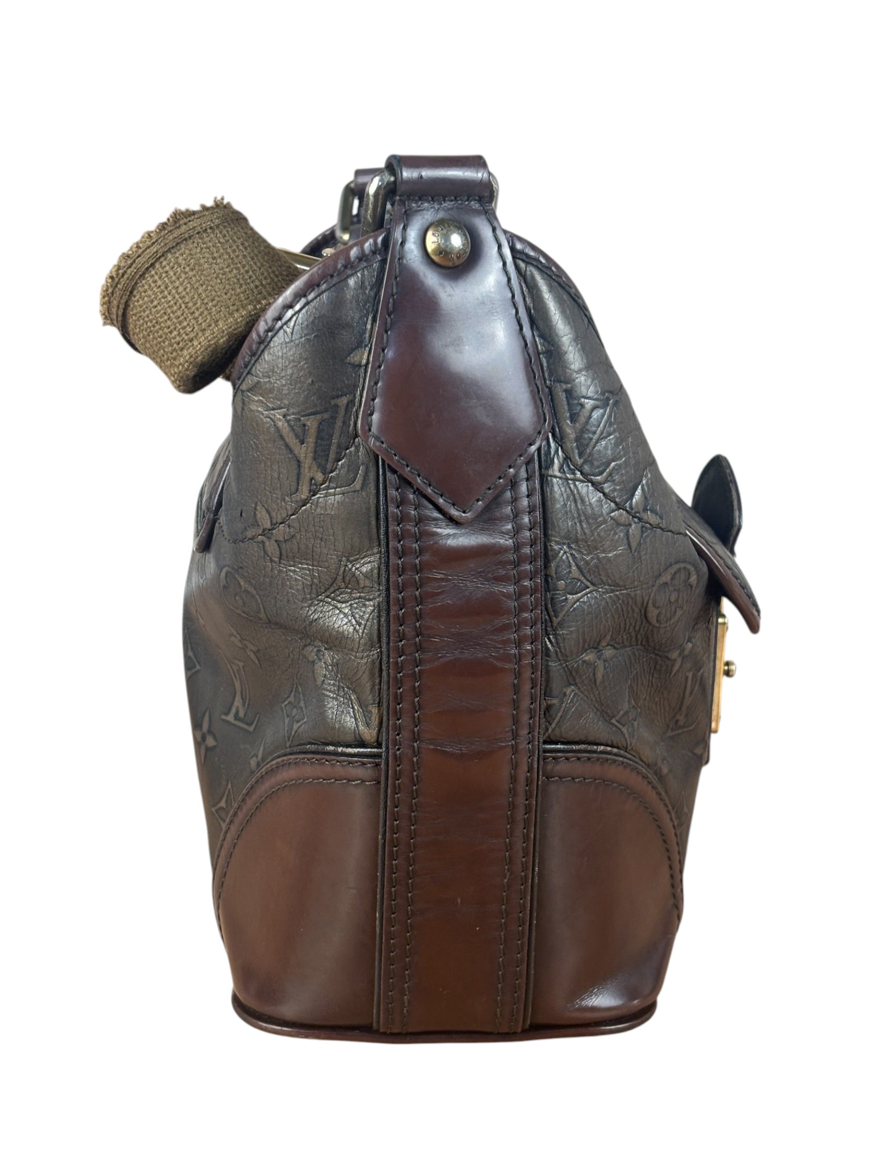 Louis Vuitton Metallic Bronze Embossed Sergeant PM Shoulder Bag