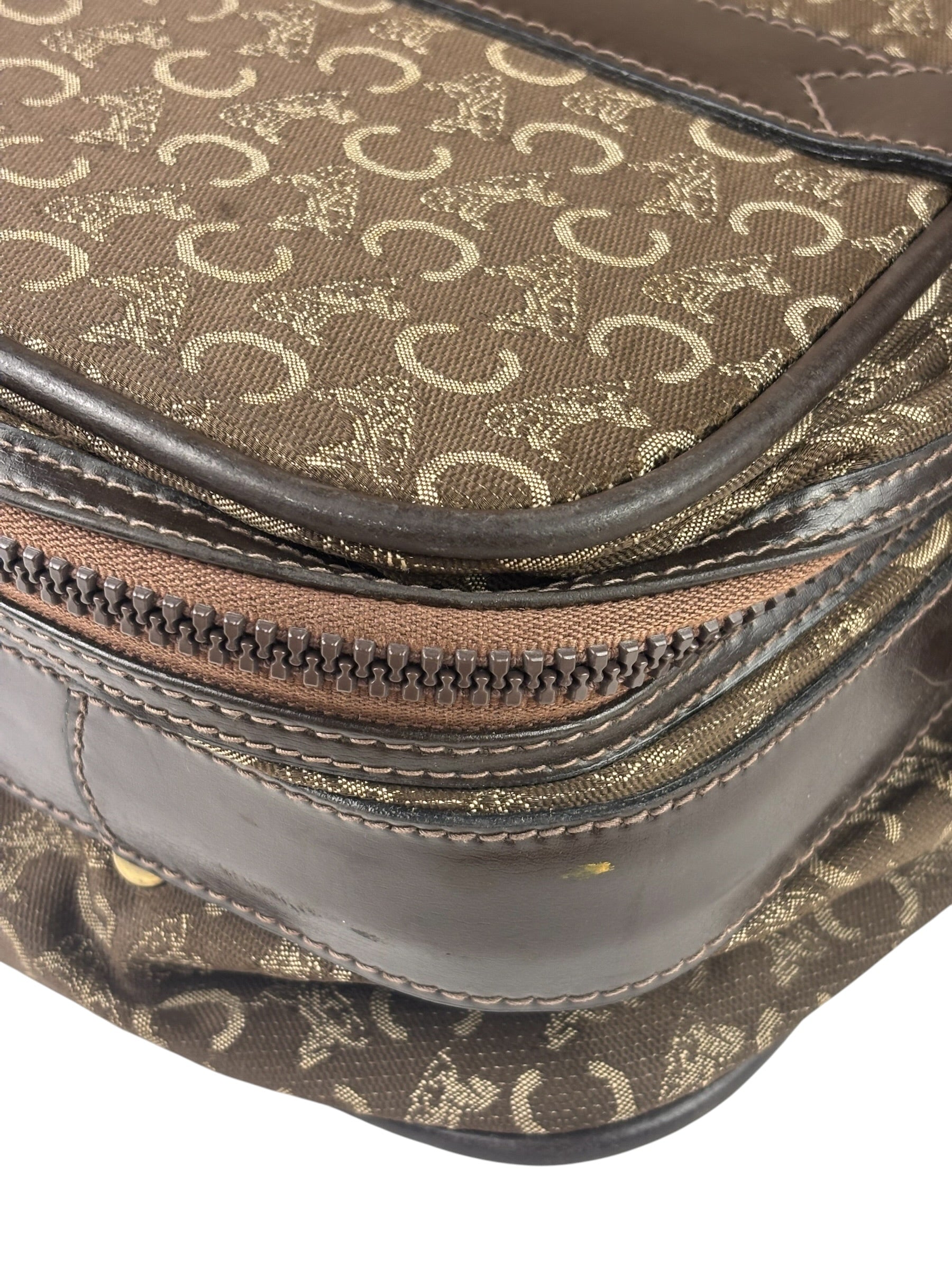 Celine Vintage Macadam Canvas Travel Bag