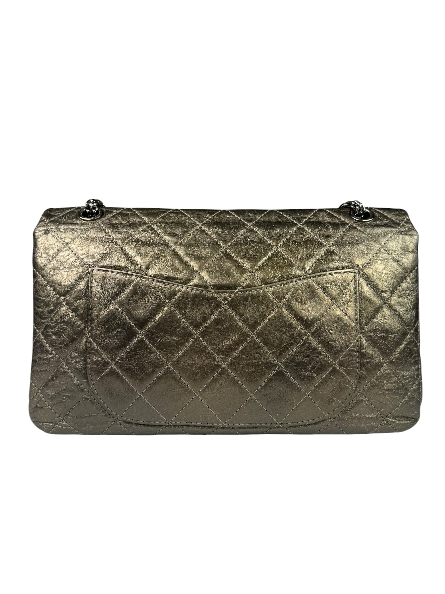 Chanel Metallic Quilted 2.55 Reissue Large Double Flap Bag '06-'08