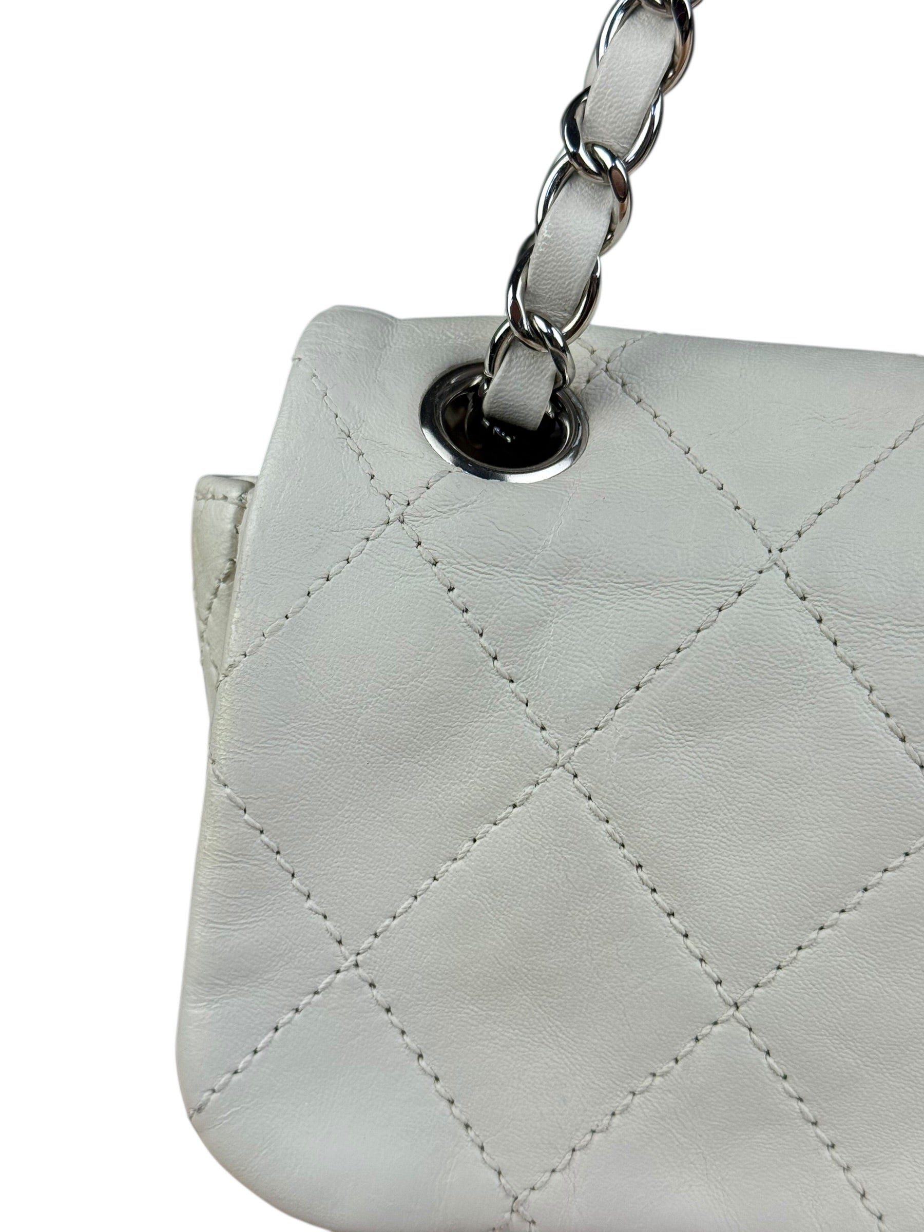 Chanel Bicolor Medium Leather Flap Bag Beige '08