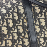 Christian Dior Vintage Black Trotter Boston Bag