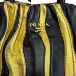 Prada Bicolor Leather Nappa Waves Tote Bag