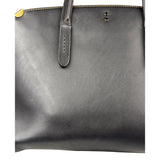 Coach Black Leather Trim Copper Carryall Two-Way Bag
