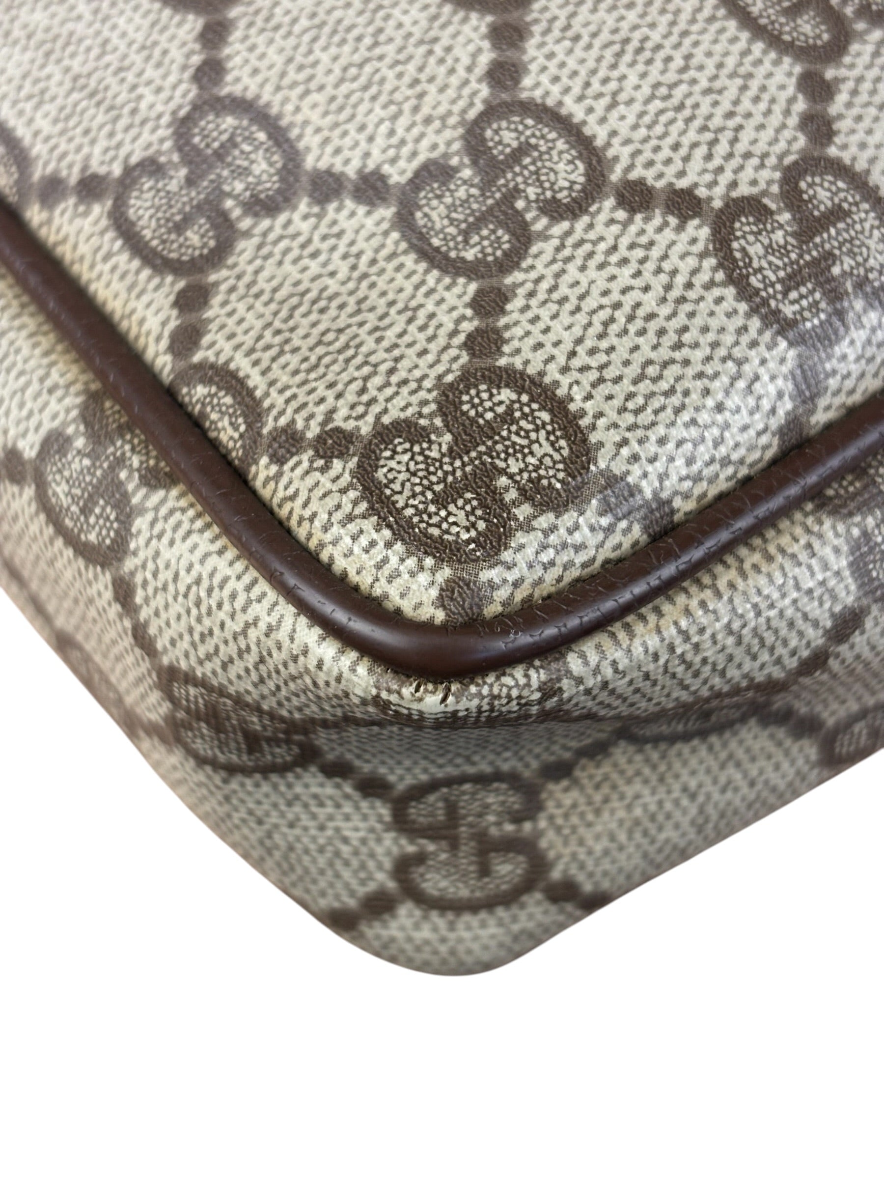 Gucci GG Vintage Coated Canvas Zip Pouch