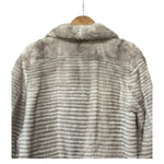 Vintage Grey Mink Fur Long Coat