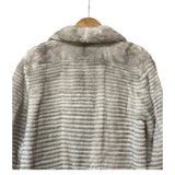 Vintage Grey Mink Fur Long Coat