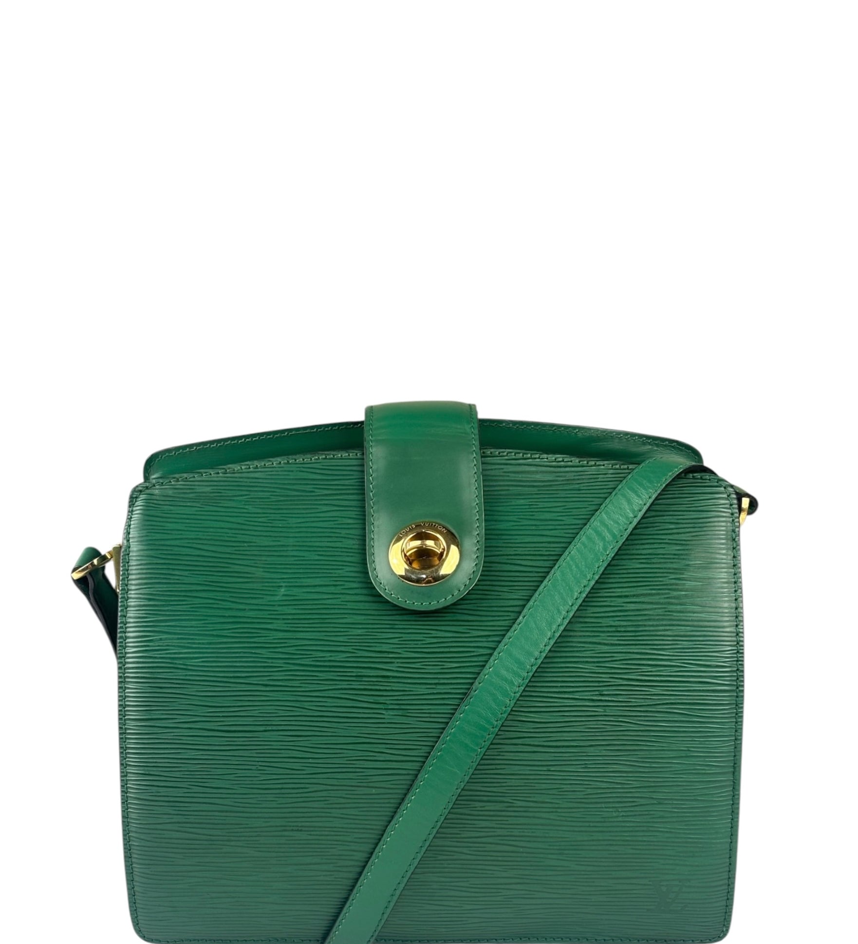 Louis Vuitton Borneo Green Epi Leather Capucines Crossbody Bag