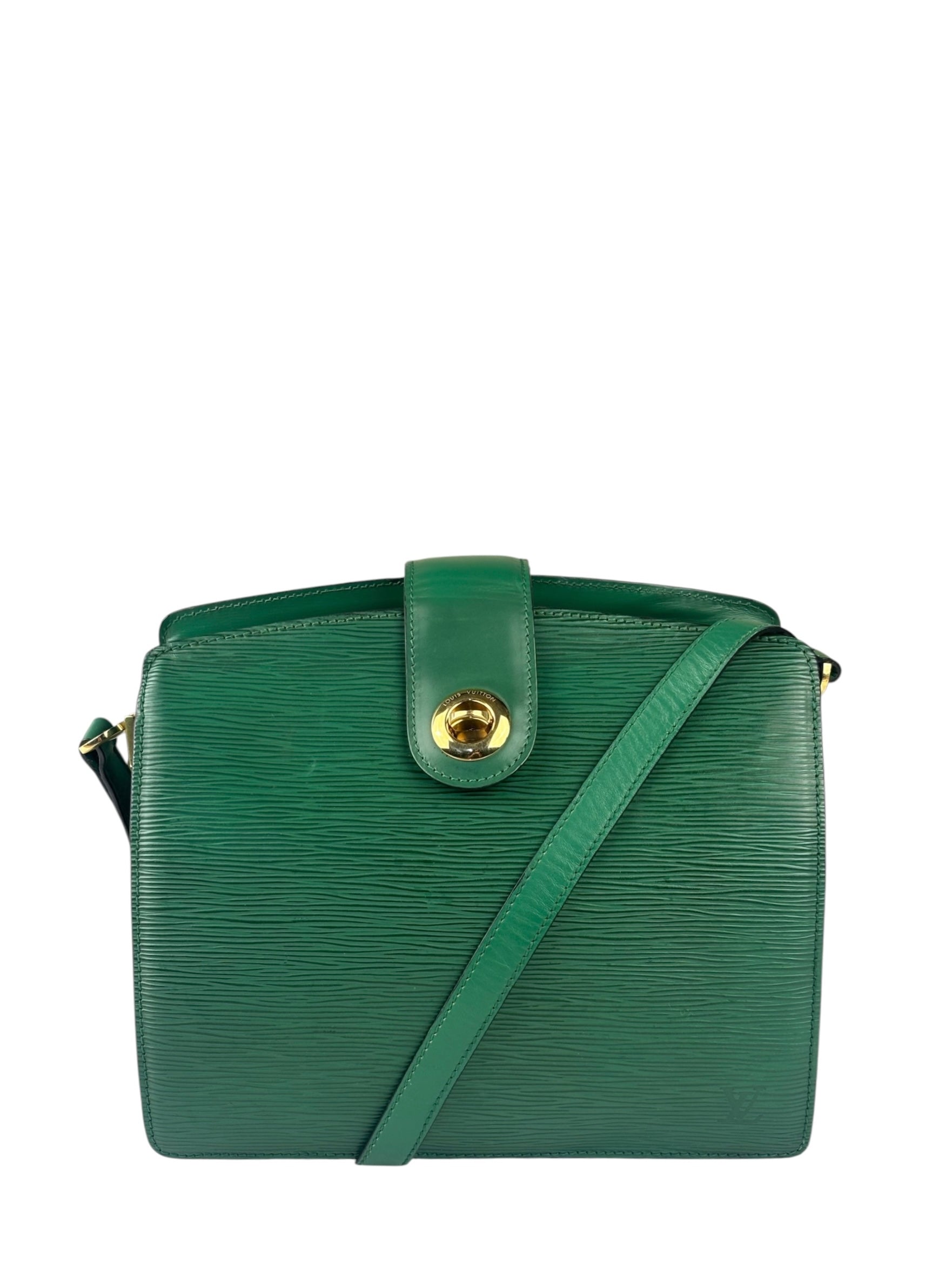 Louis Vuitton Borneo Green Epi Leather Capucines Crossbody Bag