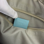 Gucci Blue Leather Micro GG Bowler Bag