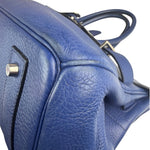 Hermes Blue Clemence Leather JPG Birkin 42 Palladium 2006
