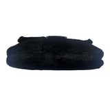 Fendi Black Shearling/Leather Trim Baguette