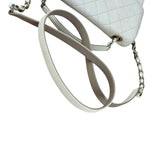 Chanel Ivory Caviar Quilted Coco Cuba Chain Top Handle Bag 2018